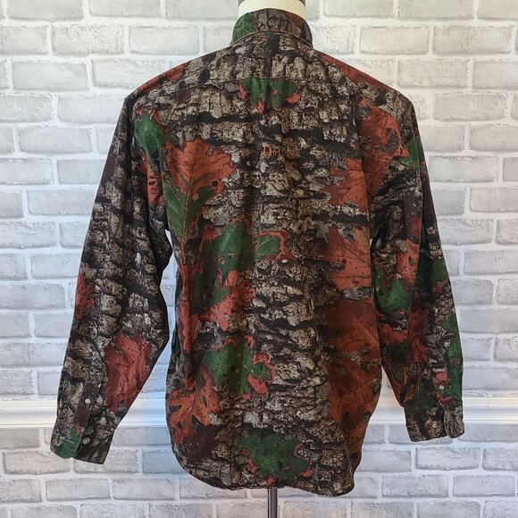 Mens Camo Shirt Jim Crumley's Outfitter Tough Brand Products M Canvas Utility - Picture 4 of 10